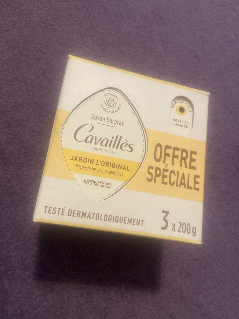 Lot ROGE CAVAILLES L’Original Sensitive Skin 200g x 3 Soap NEW
